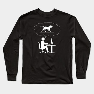 Office Dreamer - Dogs Long Sleeve T-Shirt